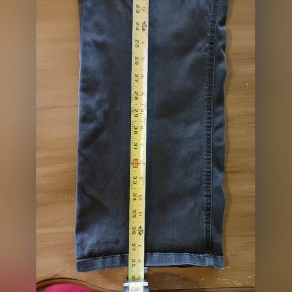 Westbound Womens 14 Short Black Jeans/Pants Pull On Style Faded Black/Charcoal - Picture 5 of 9